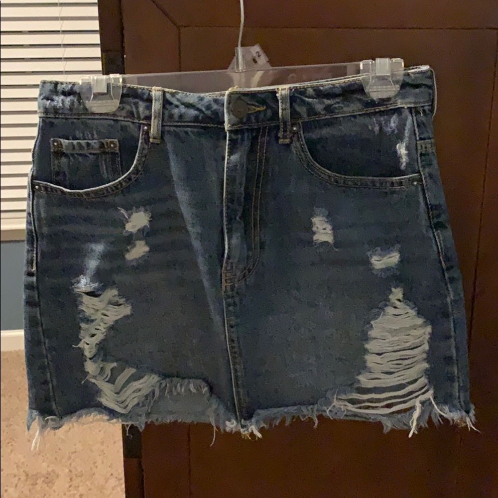 Forever 21 Blue Jean Skirt